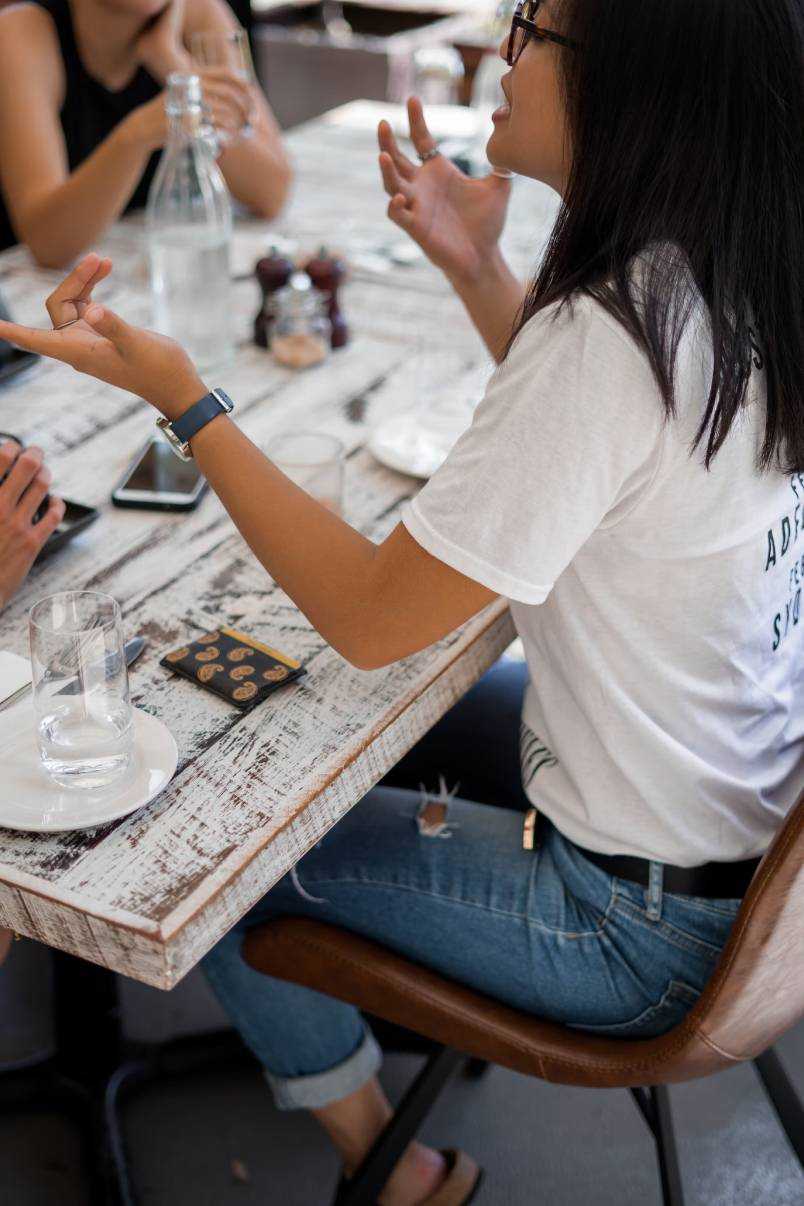 woman in meeting